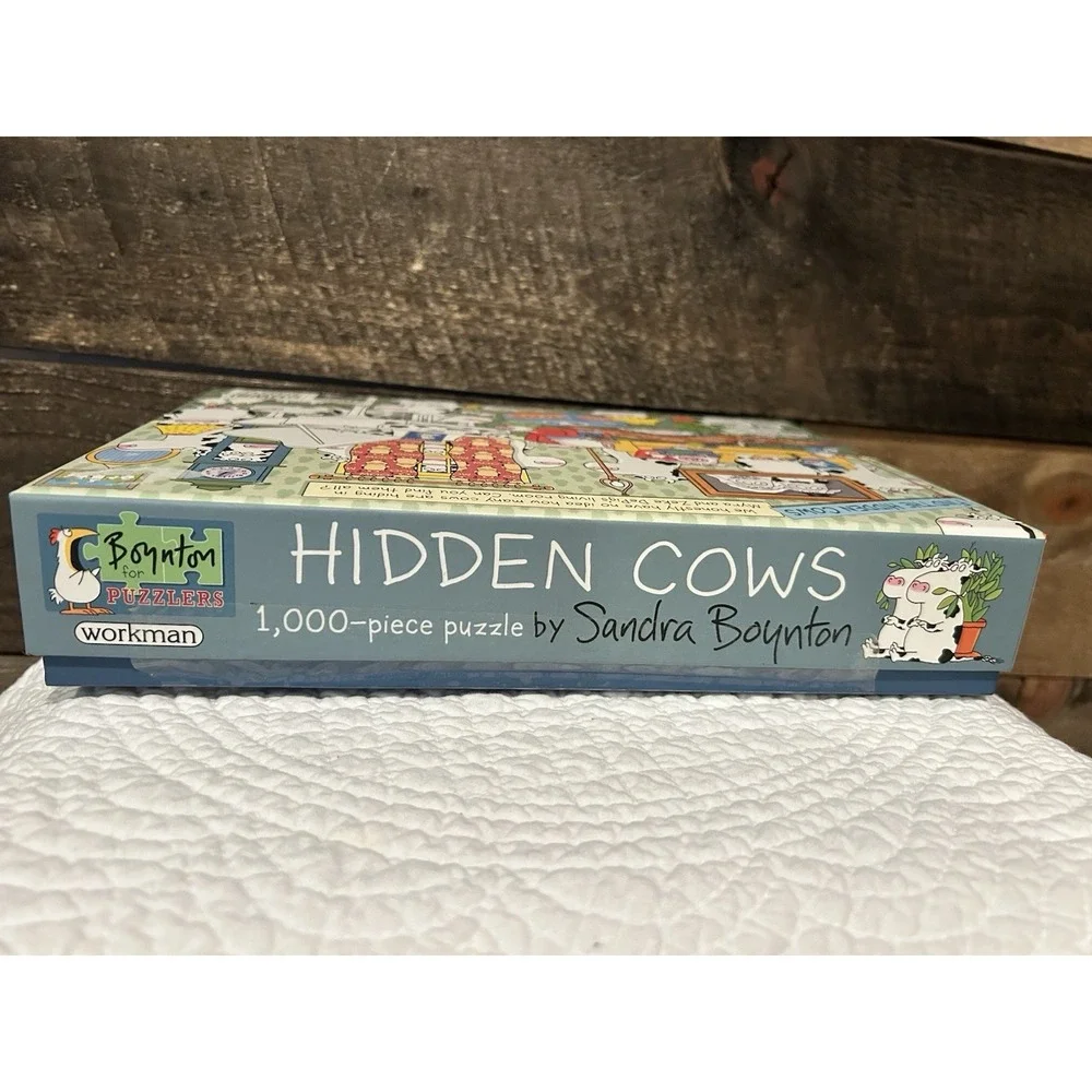 Hidden Cows 1000 Piece Jigsaw‎ Puzzle Workman New